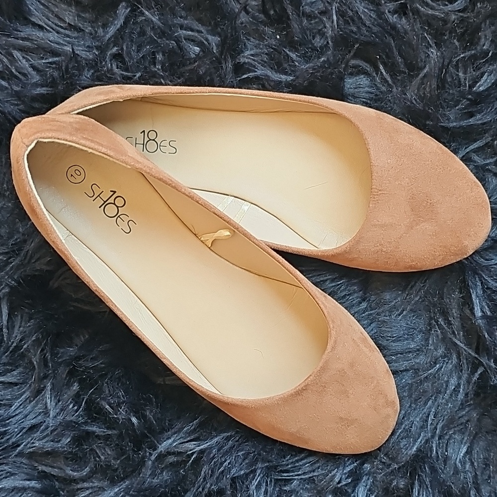 Shoes Ballet Flat Shoes Faux Suede Carmel Size 10